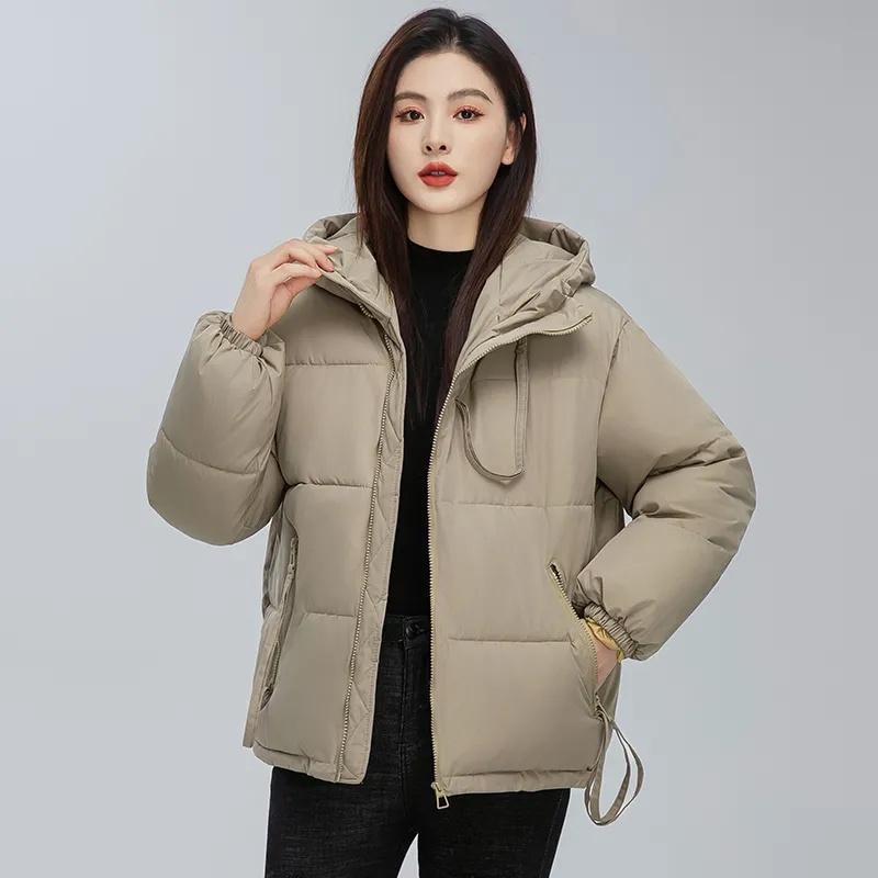 Winter Jacket 2024 New Women Parkas Cotton Hooded Thick Warm Down Padded Coat Oversize Korean Casual Loose Zipper Student Jacket
