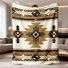 Bohemian Flannel Blanket Suitable for - Use - Ultra-Soft Lightweight Bedspread with Bedding Patterns, Machine Washable Suitable for Sofa, Bed, Travel