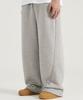 Osillos D20 One-Pleat Wide Loose Fit Sweatpants_Melange
