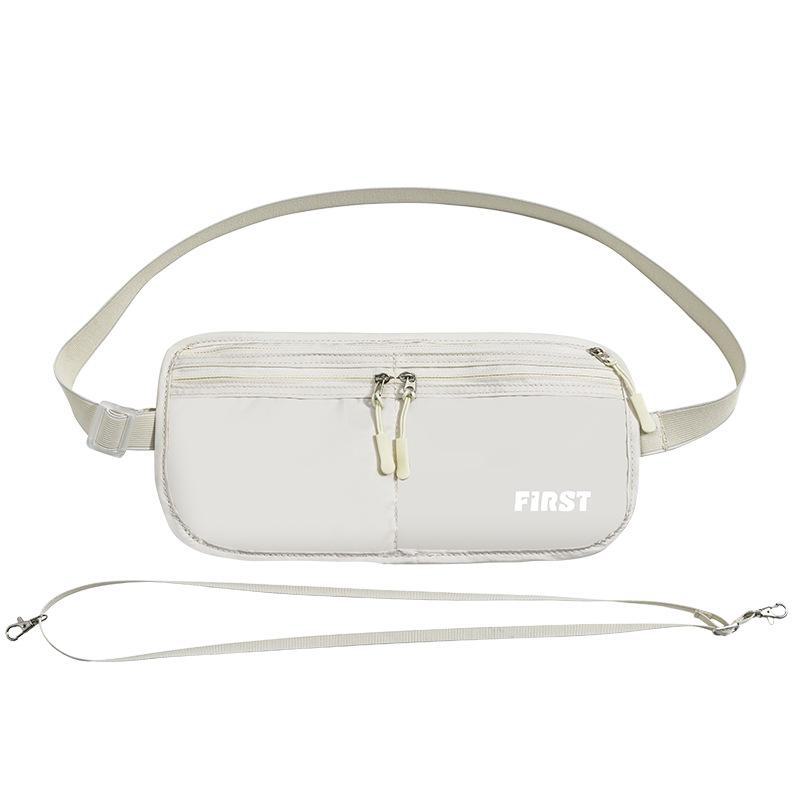 Unisex Foldable Breathable Sports Canvas Anti-Theft Waist Bag for Travel and Cycling