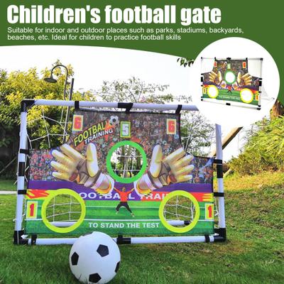 Rede de prática de tiro de futebol portátil para crianças Gol de treinamento de futebol com bola e bomba Gol de futebol dobrável para prática interna e externa