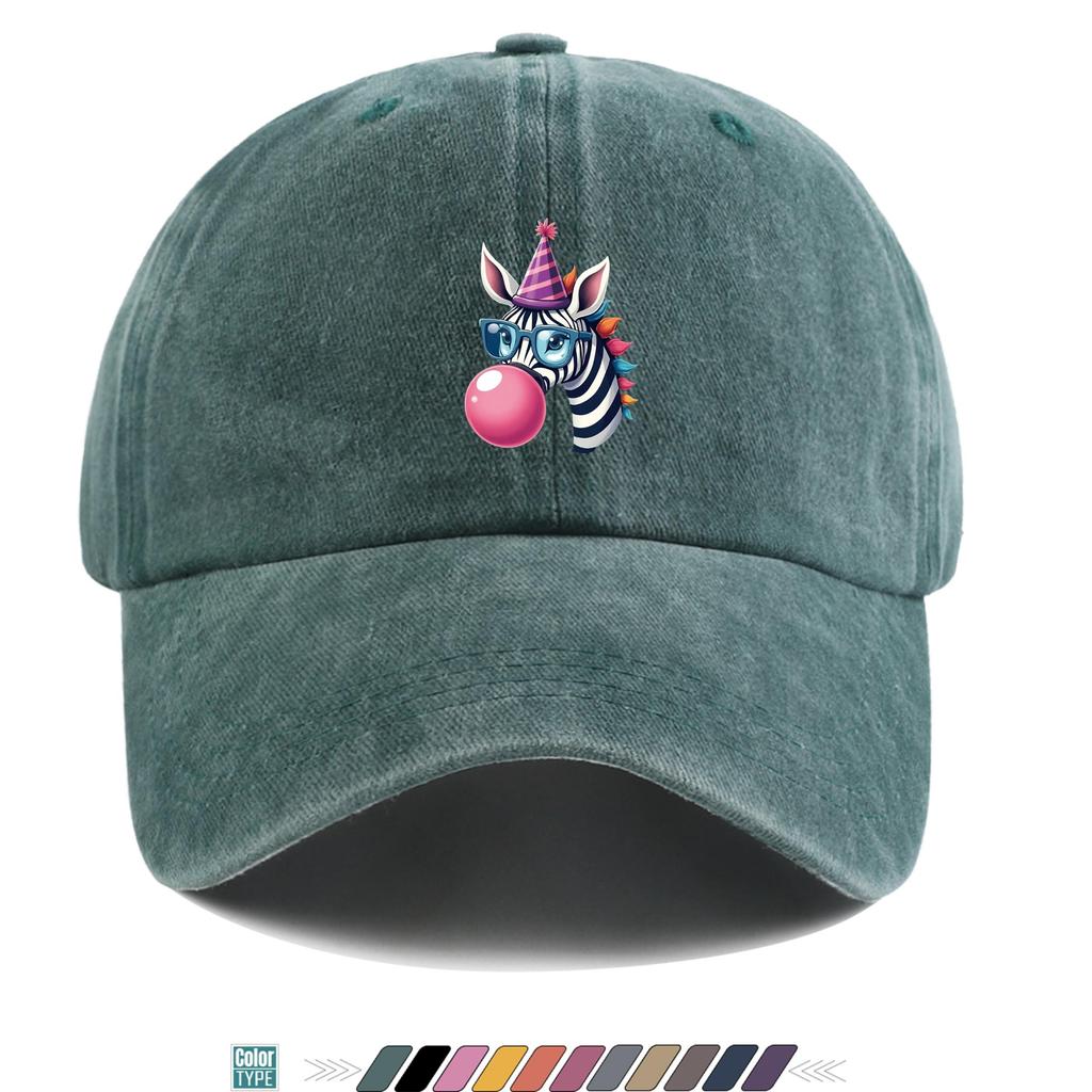 Pc Cute Cool Zebra Print Trucker Hat Comfortable Breathable Fashionable Beautiful Cartoon Game Black Classic Papa Hat Mom Beach