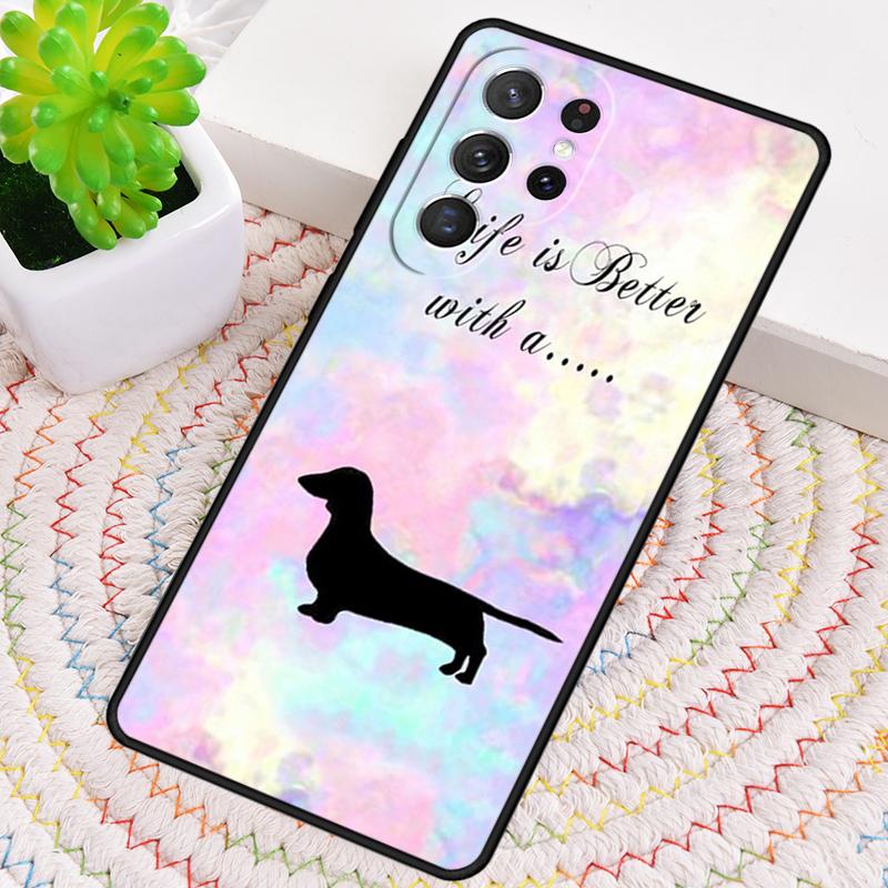Dachshund Dog Ballon Phone Case for Samsung Galaxy note 10 pro S26 Ultra S23 S24 FE S25 S21 S22 PLUS shockproof Cove
