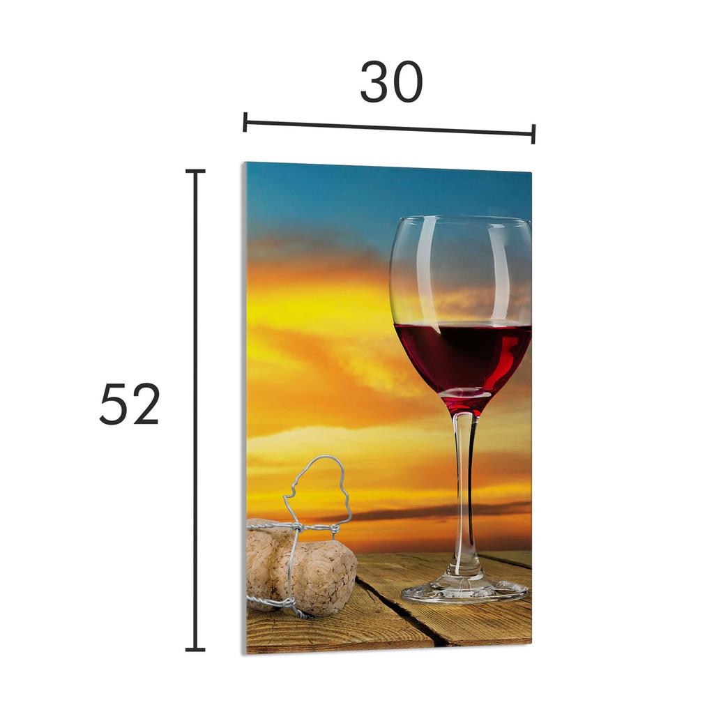 SZKLANA DESKA DO KROJENIA 30x52 Wino