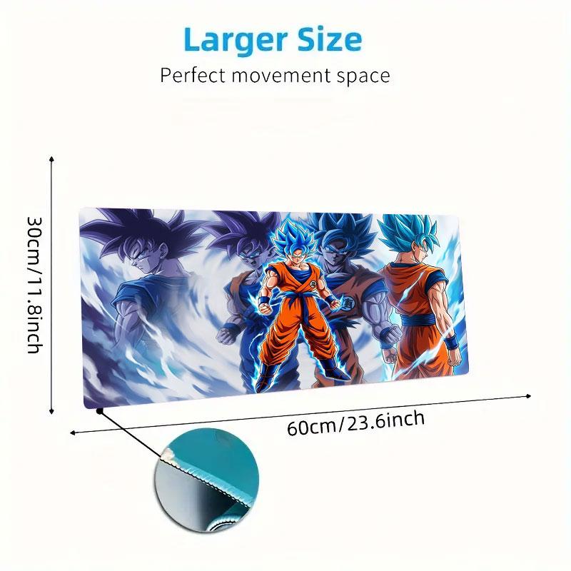 Goku Power Evolution Large Size Mouse Pad Large Gaming Table Cushion Nonslip Laptop Tablet Big Mousepad Xxl Mat Mini Pc Playmat With Lock Edge