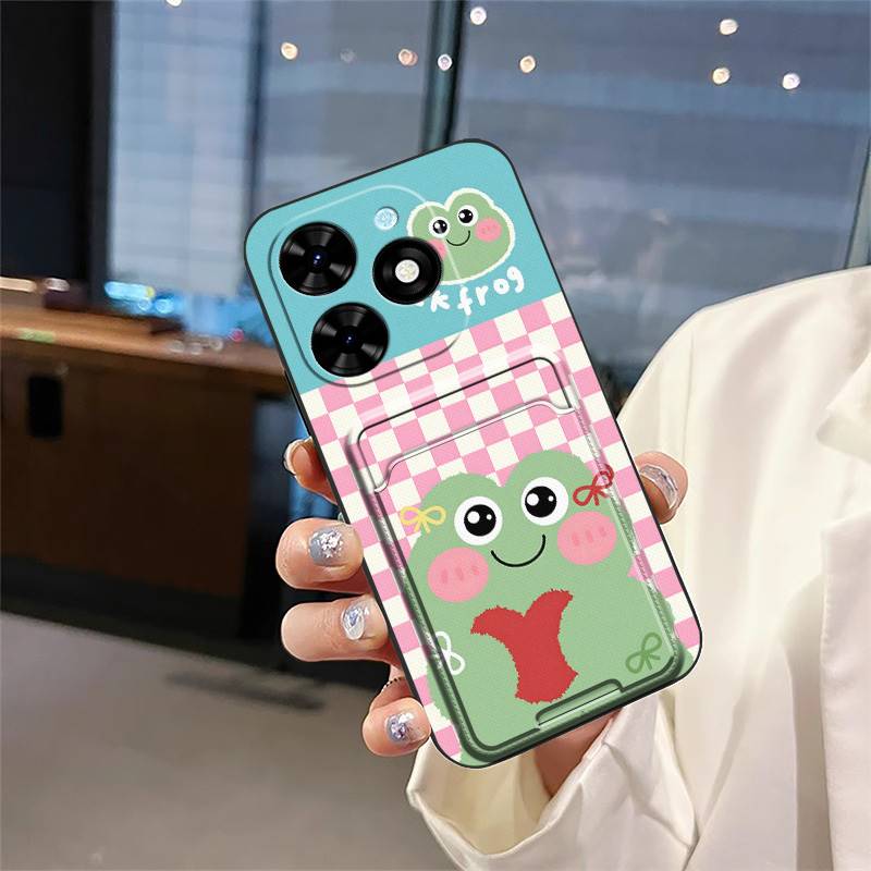 Card Sleeve Full Wrap Phone Case For Tecno Spark Go 2024/Spark20C/BG6/POP8 Graffiti Waterproof Silicone Anti-knock TPU