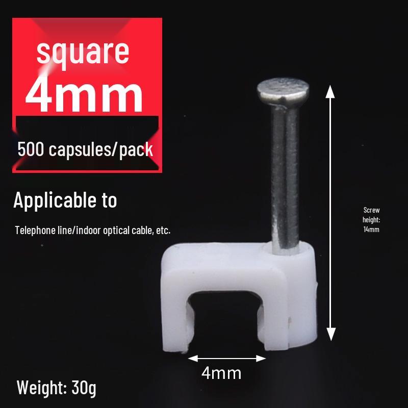 Steel Nail Wire Clips for Cable Management