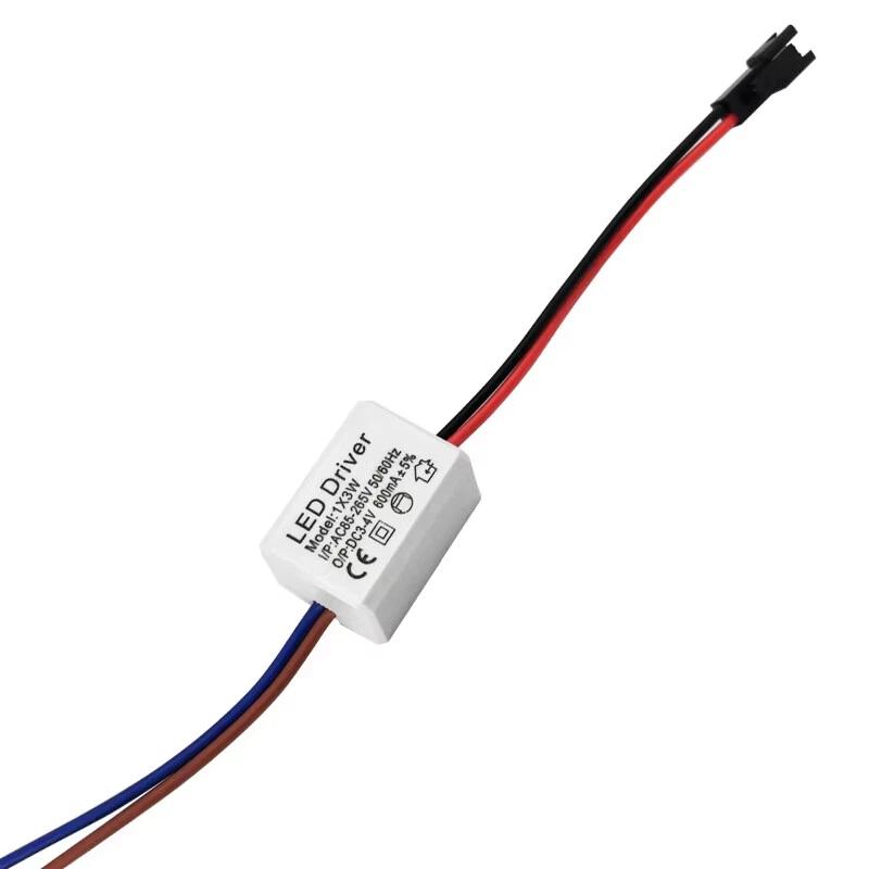 LED Driver Adapter 1Pcs Power Supply Transformer DC 3-4V 600mA for 1W 2W 3W Reading Lamp Projects