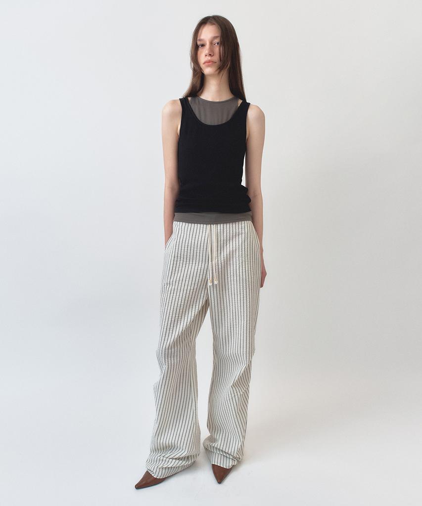 Simeteuligpeosenteu Stripe Easy Pants / Ivory