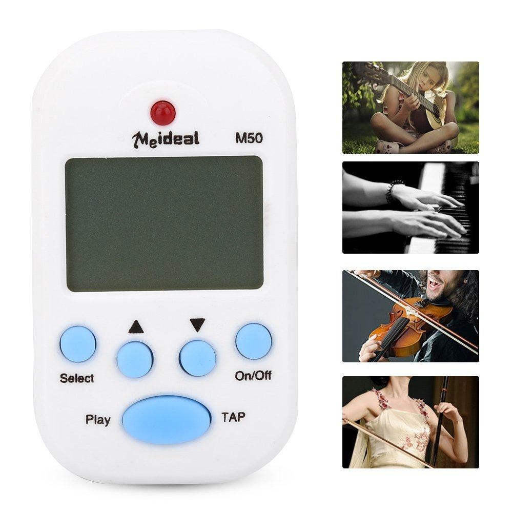 Meideal M50 Electronic Mini Digital Beat High X X Universal for Musical 5 Colors Available Metronome, Tempo, 30-280 Bpm, 0-9 Values, Volume, Clip-on,