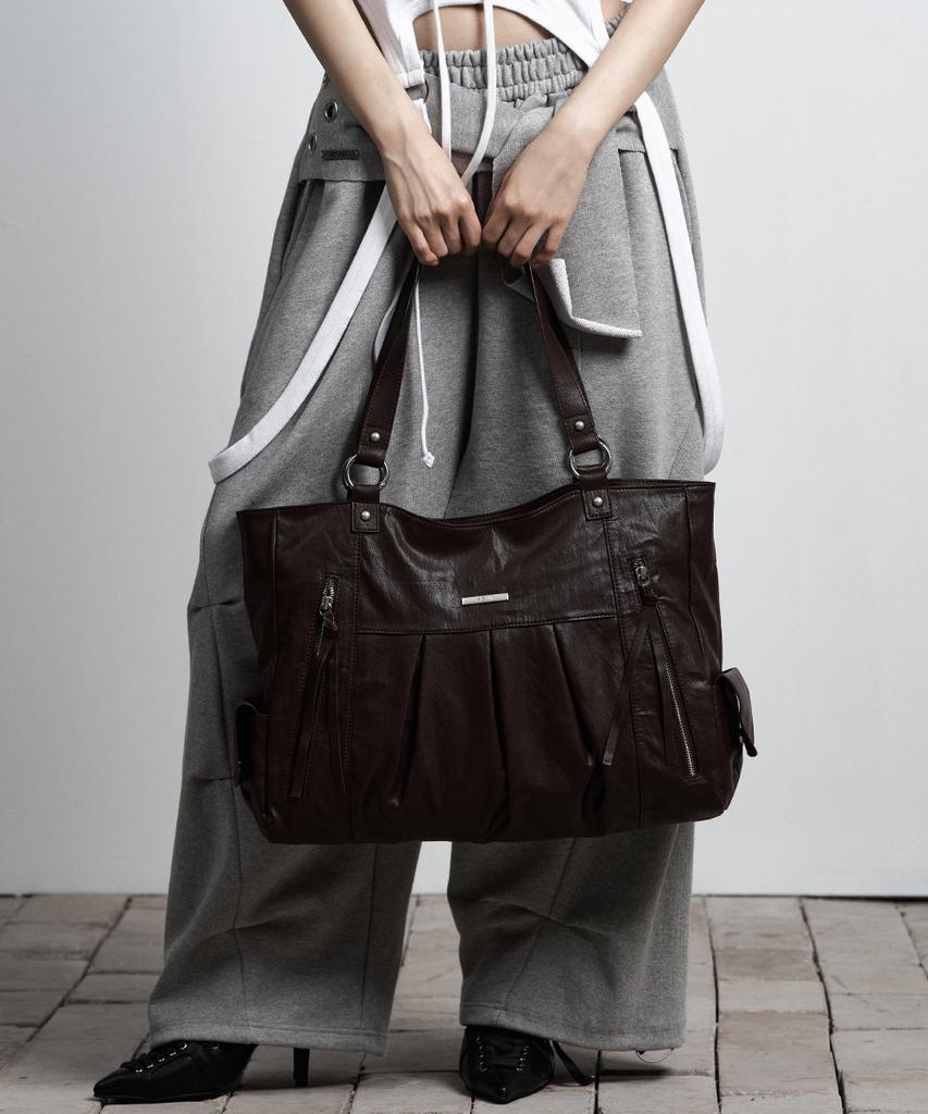 As You Are Symitri Big Shoulder Bag Burgundy