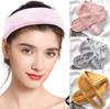 Women Adjustable SPA Facial Headband Bath Makeup Hair Band Headbands for Face Washing Soft Toweling Hair Make UP Accessories