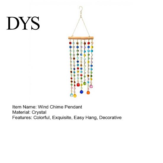 Garden Porch Hanging Pendant Crystal Suncatchers, Window Crystals Suncatcher, Colorful Glass Beads Chain Bead Decoration Wind Chimes for Outdoor Home