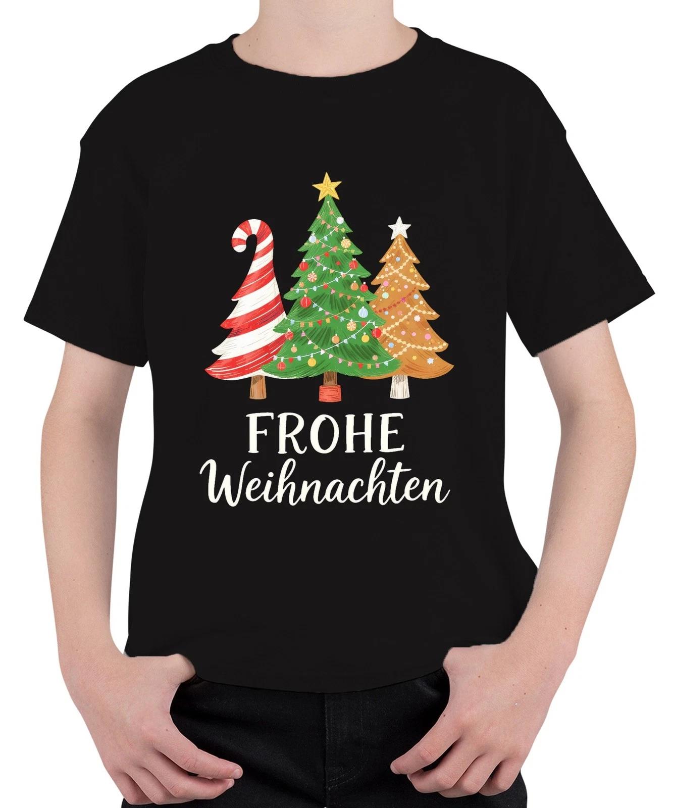 FROHE Weihnachten Weihnachtsbaum Tannenbaum Zuckerstange Lebkuche Unisex Kinder L