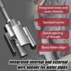 Integrated Internal & External Pipe Threading Tool Pvc Pipe Threader Pipe Threading Tool 1/2'' 3/4'' Dies Electric Drill