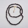 Niche Retro Fashion Personality Irregular Garnet Beaded Collarbone Chain Simple Daily Stacking Sweater Chain Necklace