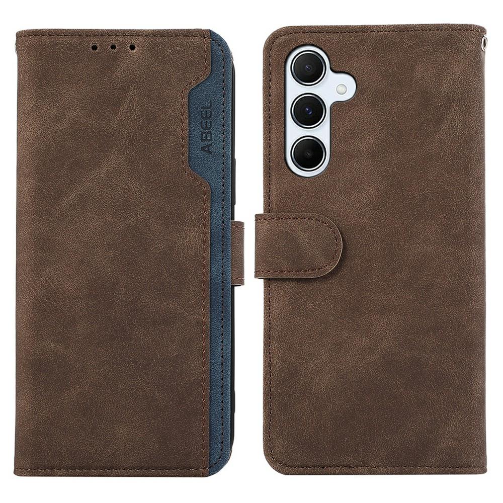 ABEEL For Samsung Galaxy S26+ Case Color Splicing Leather Flip Phone Cover RFID Blocking