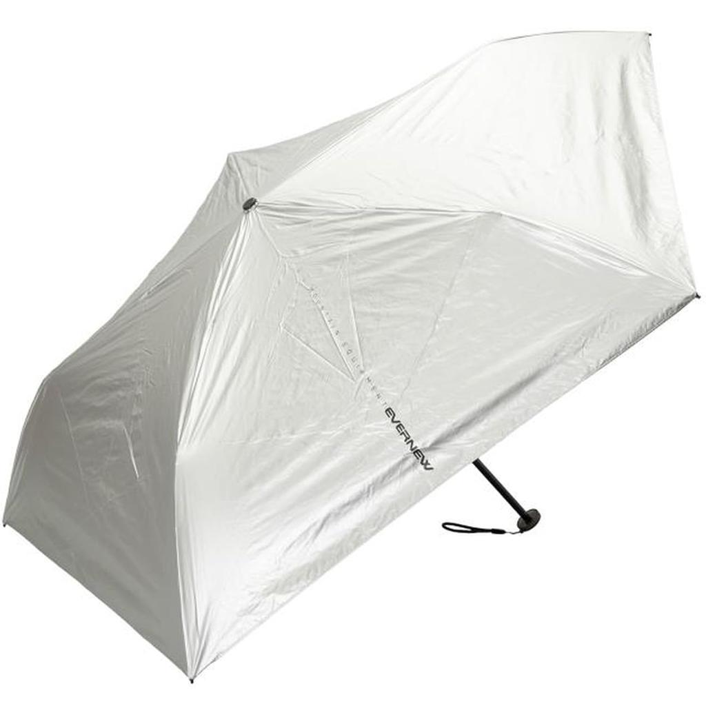 Evernew Trail Shade Trekking Rain Umbrella for Sun and Rain, UV Protection, 2025 Model, EBYR774 050, Silver