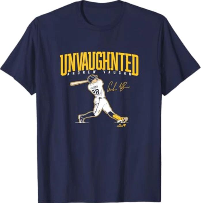 Andrew Vaughn - UnVaughnted - Milwaukee Baseball T-Shirt M