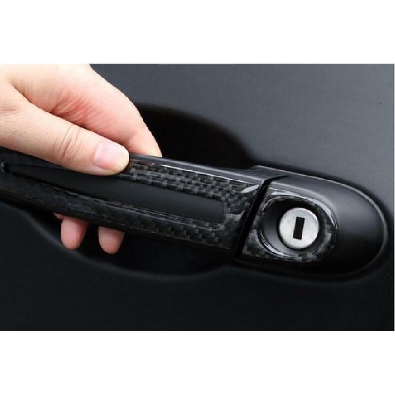 For BMW E90 2005-2012 Real Carbon Fiber Exterior Outside Door Handle Cover Trim