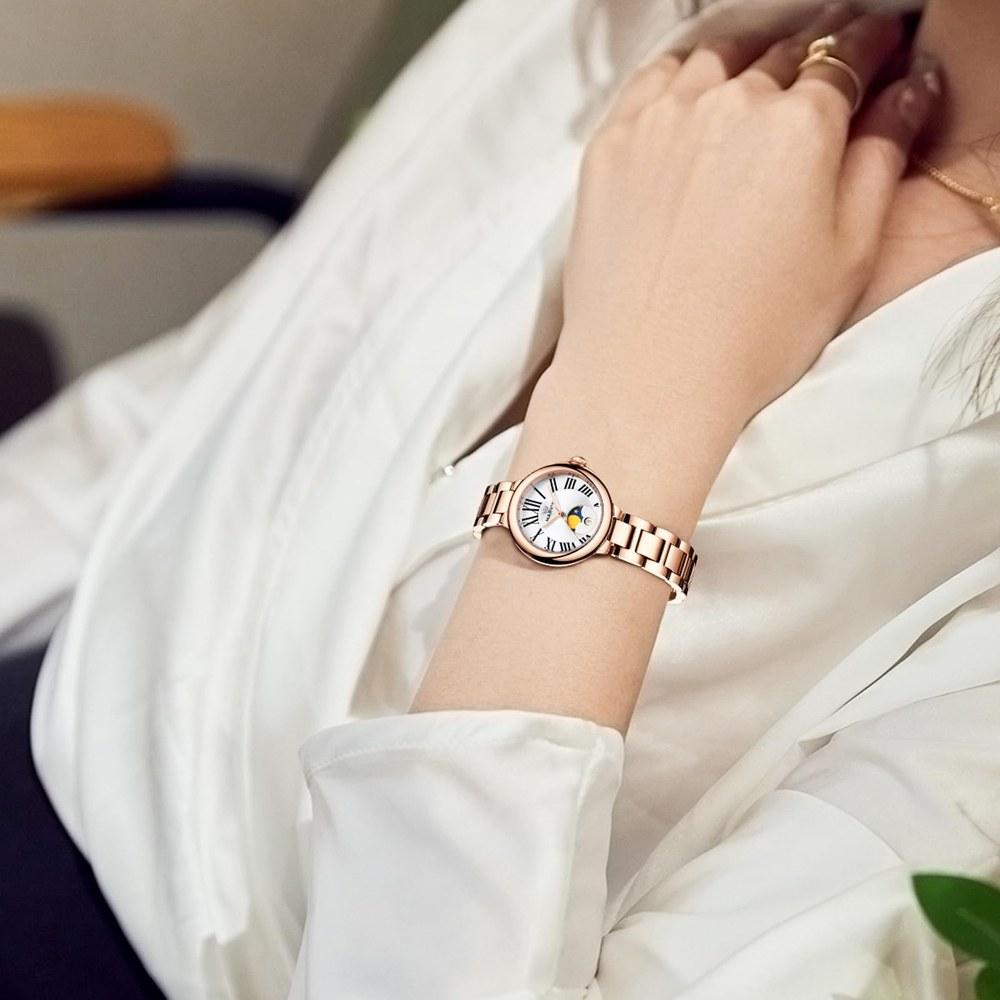 Marvin Ladies Wristwatch Swiss Made 28mm Stainless Steel Strap Quartz Movement Sapphire Glass Dial 50m Water Resistant