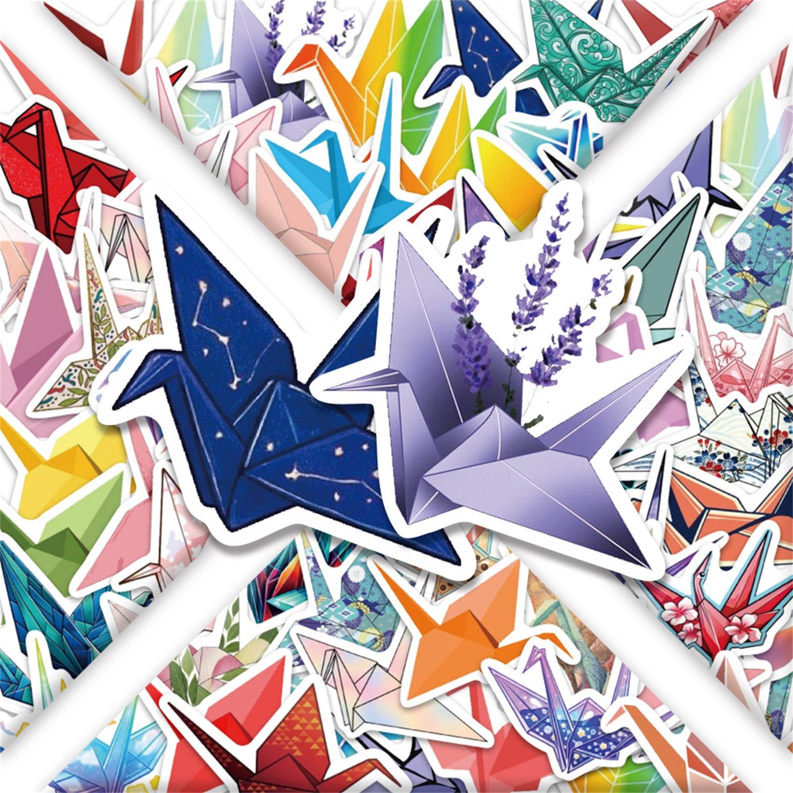 

54 Paper CraneCartoonGraffiti Stickers For Car Trunk And Notebook One Size