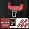 CGRE6 1/2pcs Car Leather Safety Belt Buckle Plug Protective Covers Interior Accessories For Benz CITAN VITO SPRINTER CLS SLK Sport ML