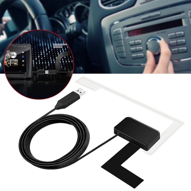 Advance Car DAB+ Radio Receiver USB Interfaces SMA Antenna for Clear Sound Reception Long Lasting Use Quick Installation