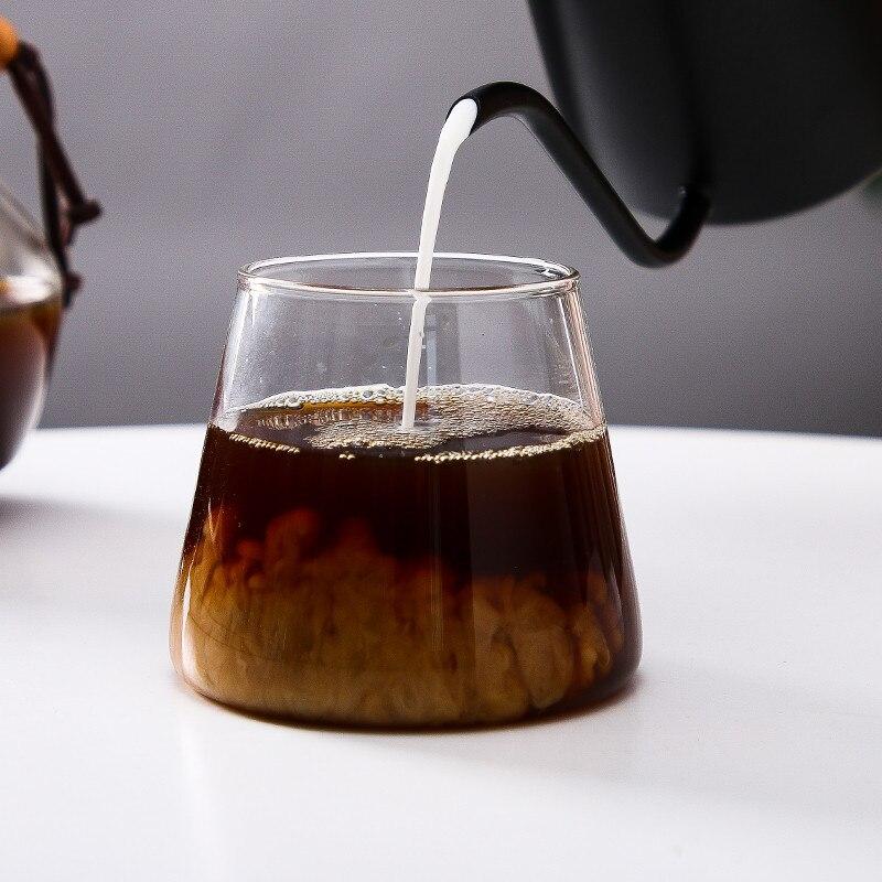 Mountain Design Heat Resistant Wine Glass Breakfast Water Cup Tea Juice Milk Mug Drinkware 300ML