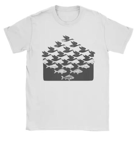 Sommer Klassisches Muster Bedrucktes Reines Baumwoll-T-Shirt Geeignet Für Beide Unisex Und Unisex Lässig Und Vielseitig Reines Baumwoll-Oberteil