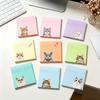 9pcs Set Random Patterns Animal Memo Pads Macaron Style Colorful Page Markers  Student
