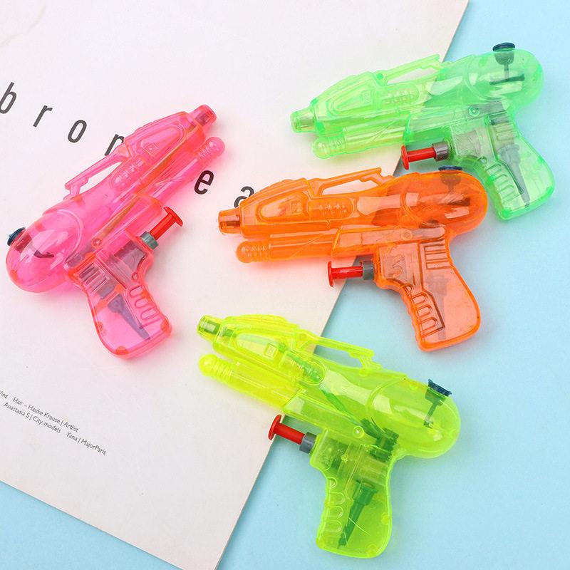 2/5/10pcs Plastic Mini Water Guns Transparent Squirt Water Guns Children Toy For Outdoor Beach Summer Outdoors Swimming Pool TMZ