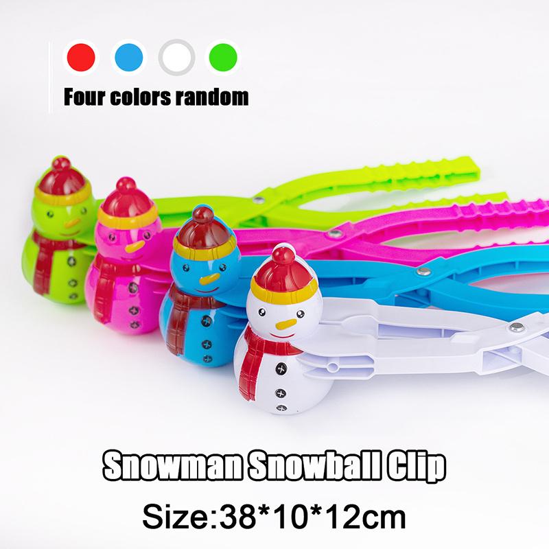 Cartoon Heart & Snowman Shape Snowball Maker - Kids Winter/Beach Toy (110g)