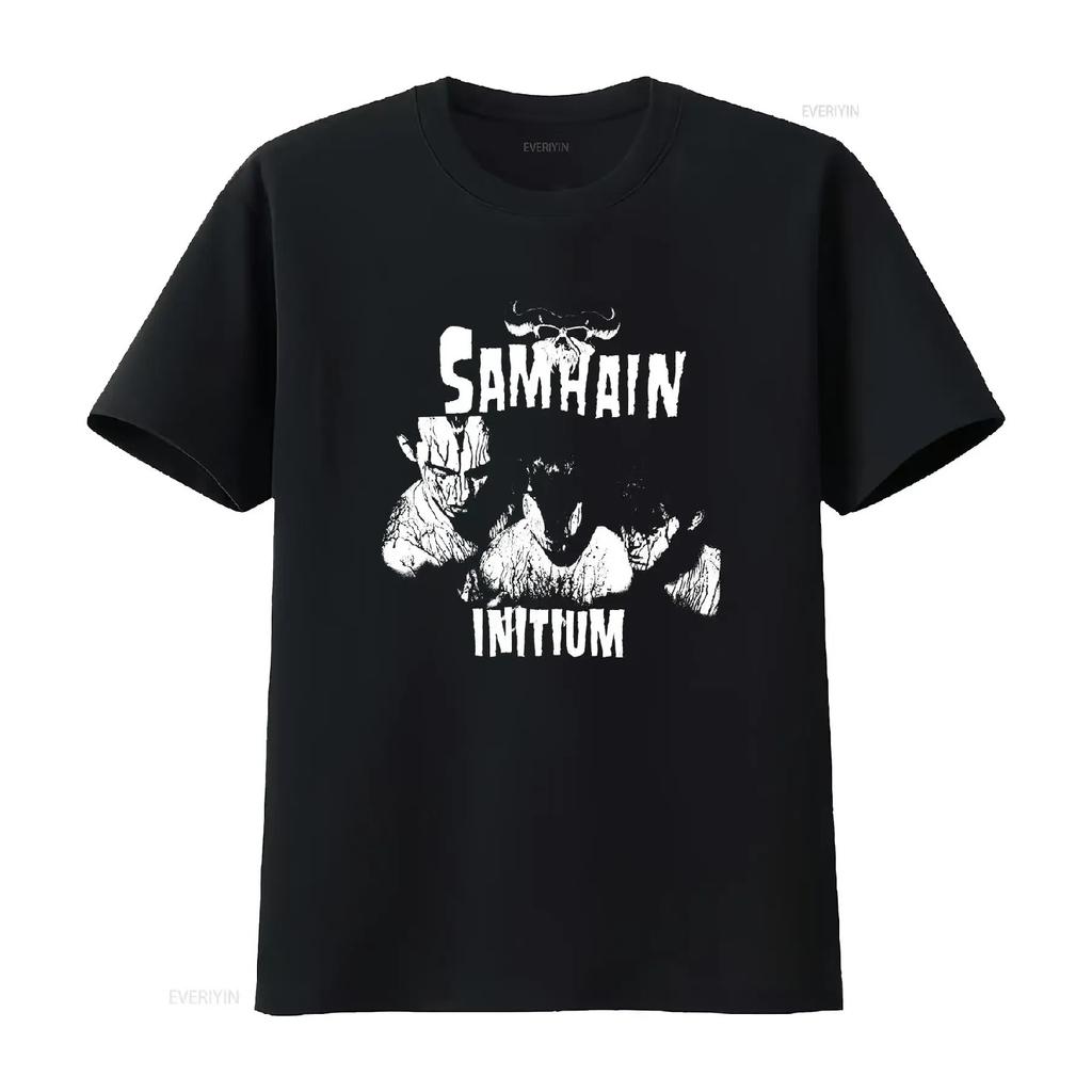 Samhain T Shirt Initium Glenn Danzig Horror Punk Death Rok Misfits Son of Sam TSOL 45 Grave Heavy Cotton S 5XL vintage Washed