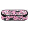 School Pencil Case Neat Design 300D Polyester Smooth Zipper with Main Compartment Mesh Pocket and Pen Slots for Boys Girls