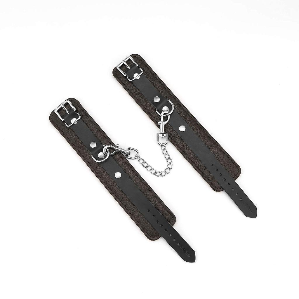 Liebe Seele Wild Gent Handcuffs SM Goods Restraint Genuine Leather Sheep Leather Queen Luxury Cosplay Dark Brown