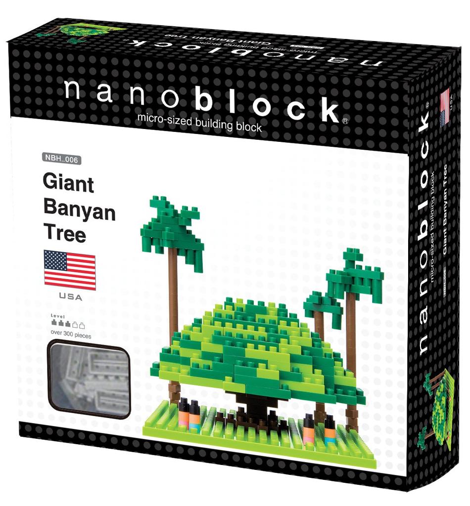 Nanoblock Dev Banyan Ağacı Büyük tropikal ağaç