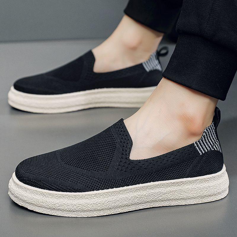 Fashion Sneakers Young Students Korean Style Non Slip Mesh Male Shoe Height Increasing Breathable Common Luxury Sale Men's Casual Shoes