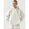European and American New Loose Casual Hood Long sleeve Pocket Hoodie Top Loose Casual Hooded Top