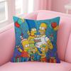 Cushion Cover Car Throw Pillow Case For Sofa Car Christmas Gift Anime The Movie S-Simpsons-S