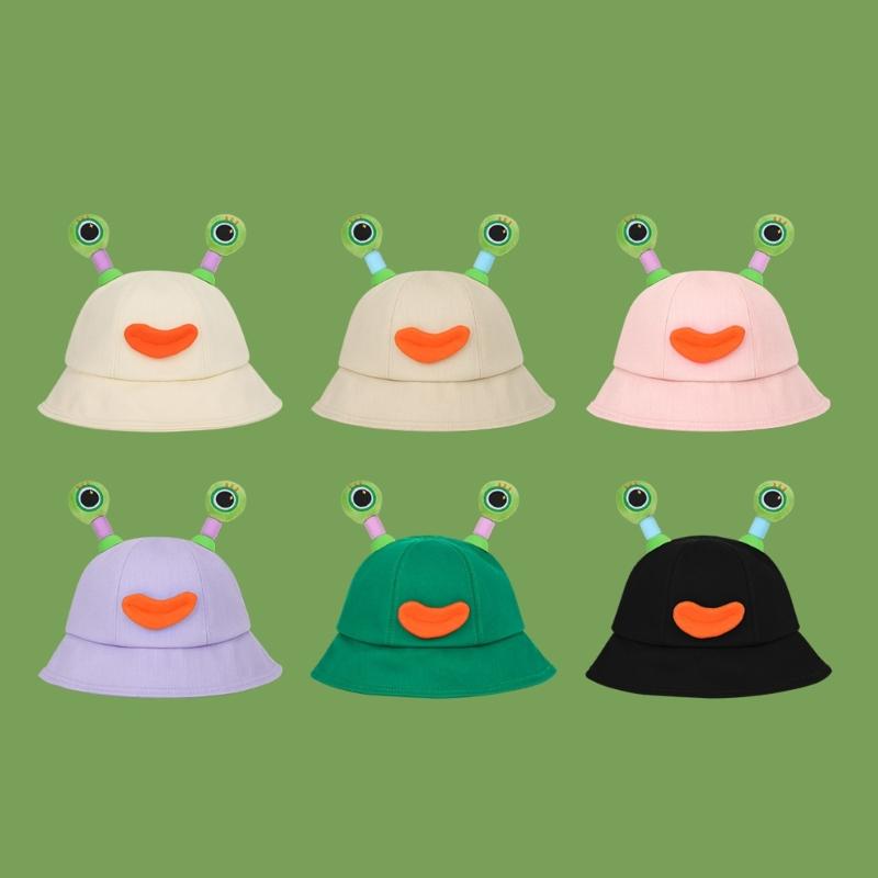 Outdoor Spring Sun Hat Cartoon Bucket Hat Party Headwear Summer Camping Hat
