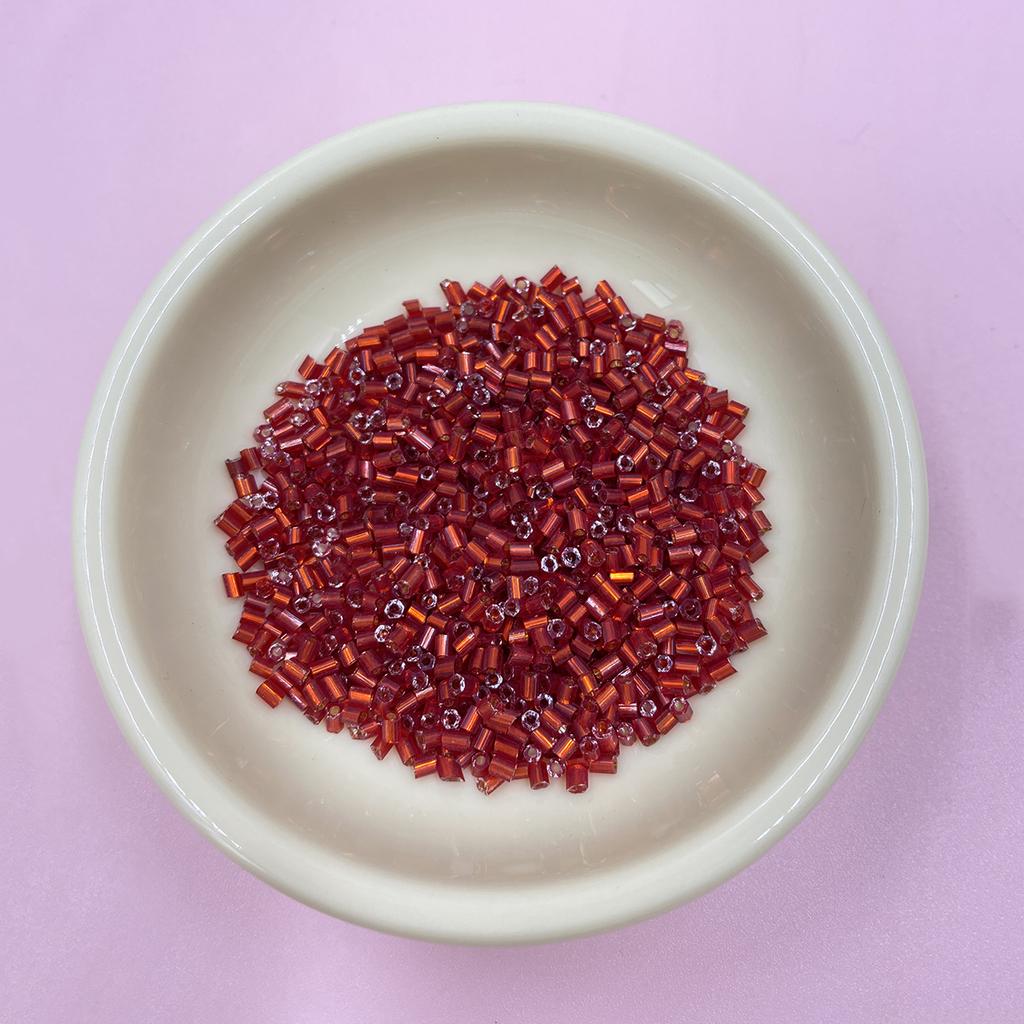 1000Pcs 2mm Bead Bracelet Beading Chain Beads Glass Tube