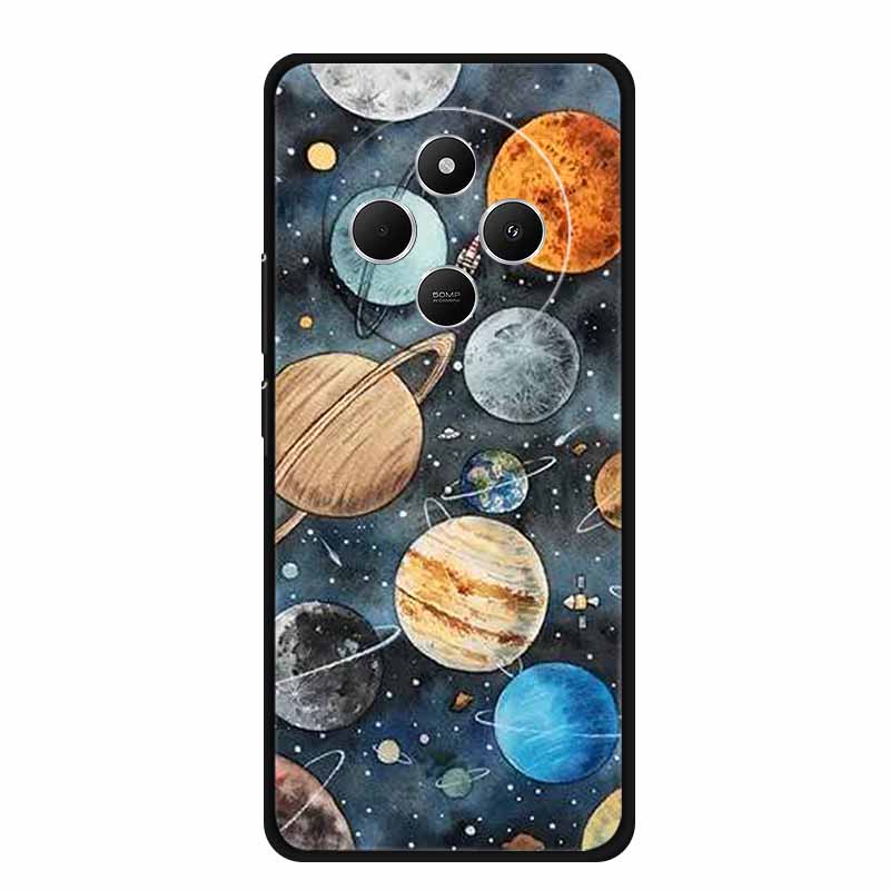 For Xiaomi Poco C75 Case PocoC75 Coque Black Silicone Soft Phone Case For Redmi 14C 14R A3 Pro Back Cover Case Redmi14C 14 C Bag