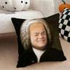 JJYP Meme Cushion Cover Natural Linen Double Sided Print  Throw Pillow Case for Sofa Couch Home Decor