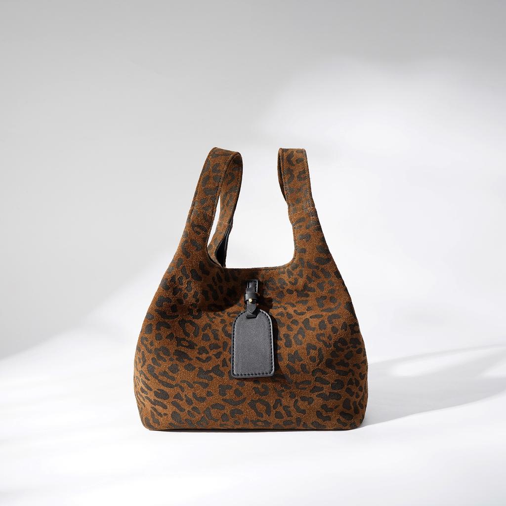 Tragbare Matte Tasche mit Leopardenmuster Damen Neue Lässige Pendler-Ledertasche