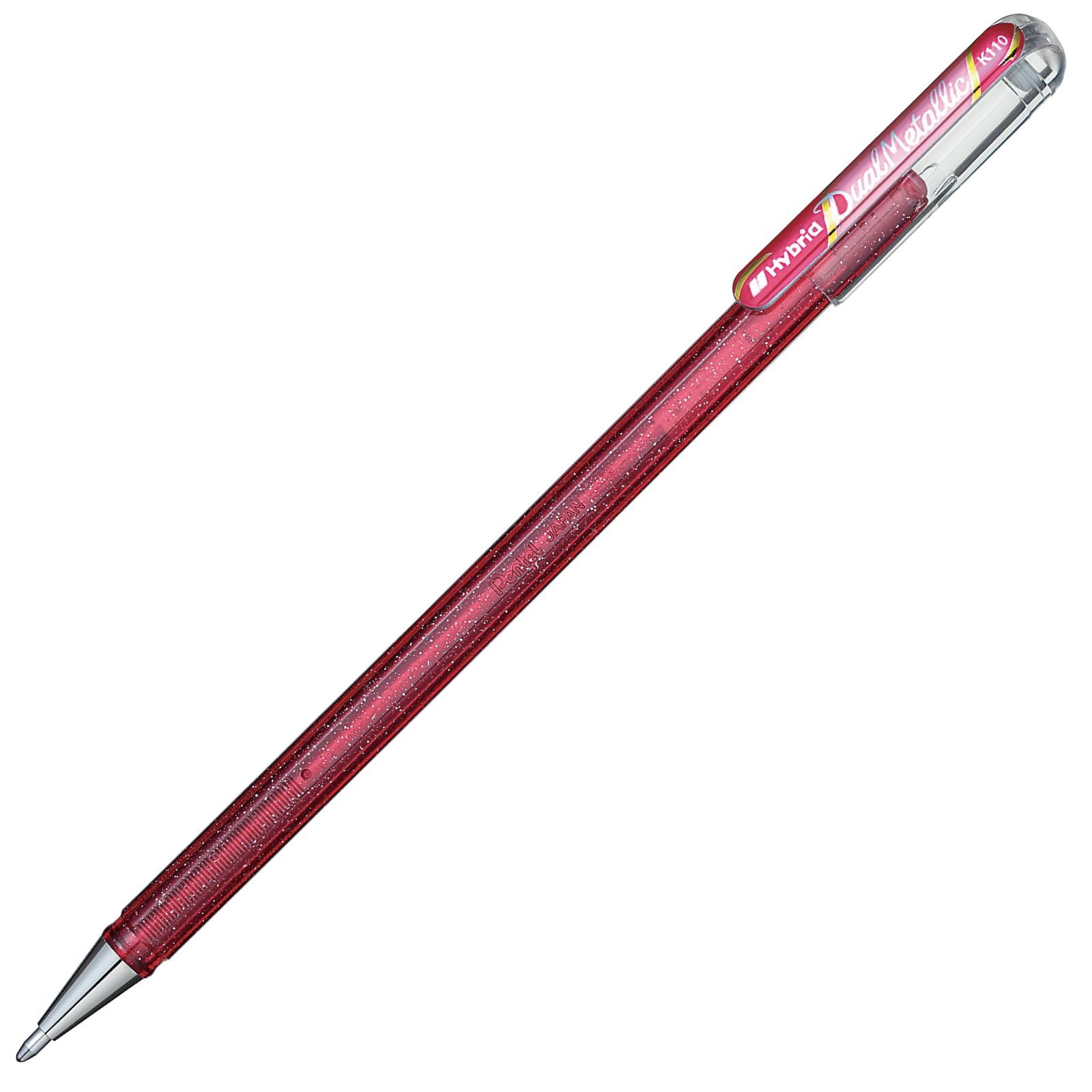 

Pentel Ballpoint Dual Metallic Pink Metallic 10 Pen, + Pink, Pens, K110-DP(10)