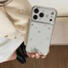 New 2026 Silver Star Polka Dot Phone Case For iPhone 17 Pro 16 15 14 Pro Max with Electroplated Frame Slim Shockproof Cover
