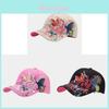 Baumwoll Baseballkappe mit Stickerei Schmetterling für Damen mit Sonnenschutz und verstellbarer Passform