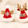 Cartoon Cute Red Christmas Hat Hair Clip Santa Claus Cosplay Hairpin Festival Photograph Props Hair Accessories Headwear Gift
