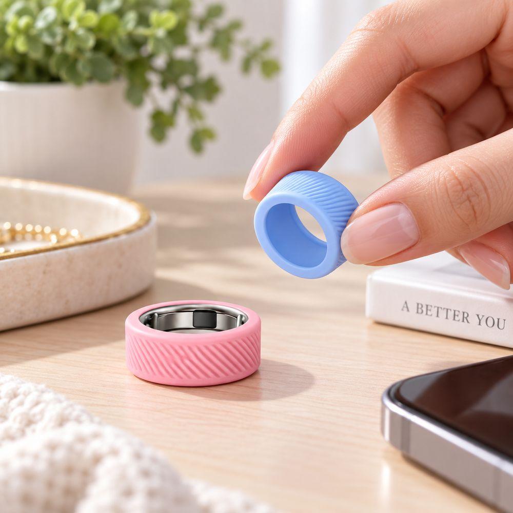 Anti-Scratch Smart Ring Cover Silicone Ring Protector New Ring Protective Sleeve